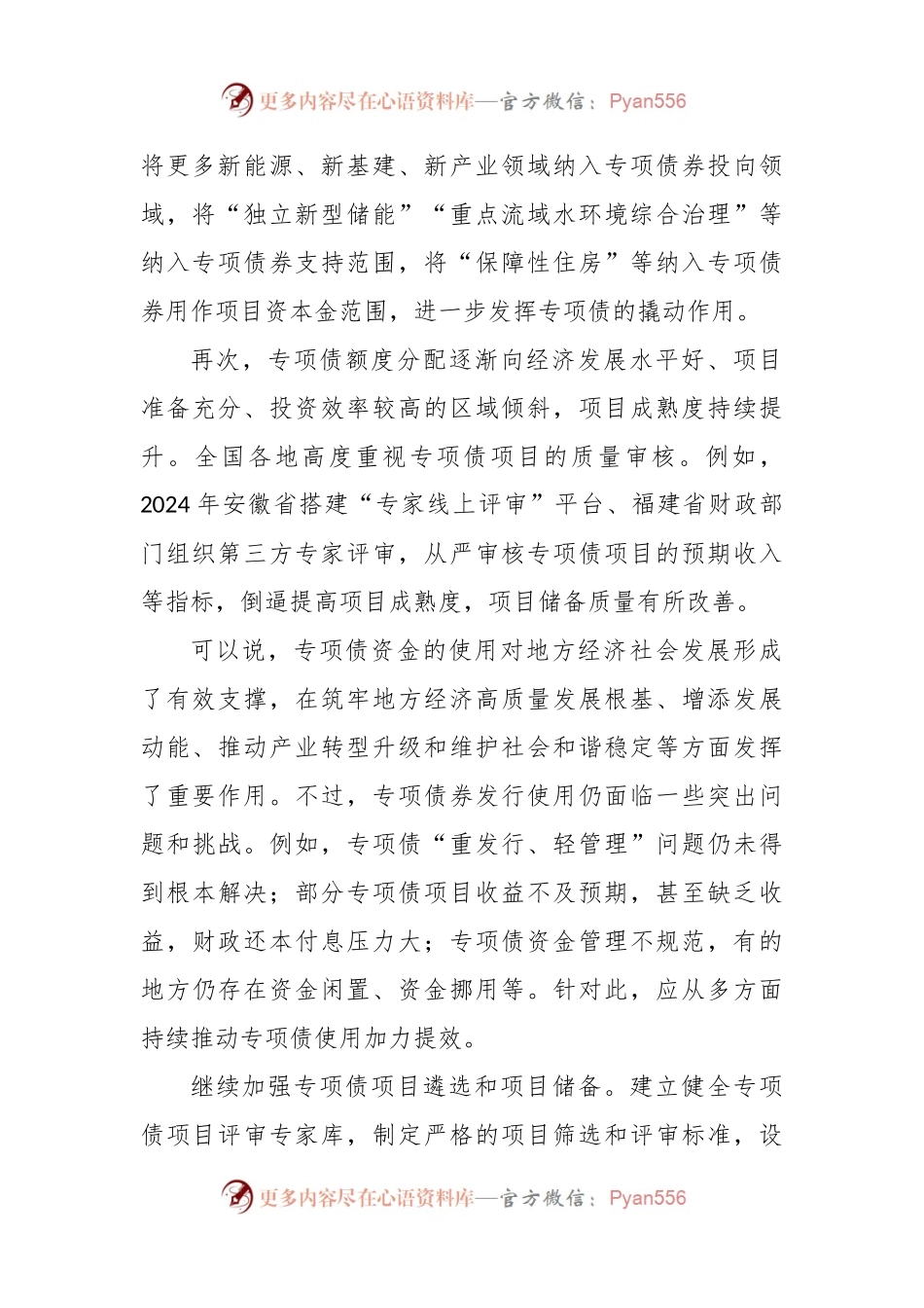 加快专项债发行使用进度用好超长期特别国债研讨发言稿.docx_第2页
