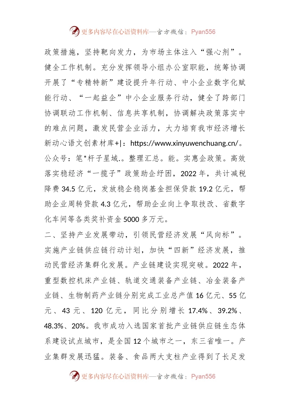 关于在民营经济发展大会上的发言：聚力“四个坚持”助推民营经济高质量健康发展.docx_第2页