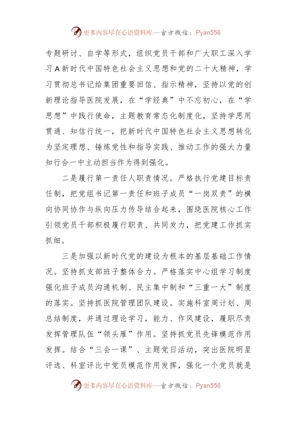 医院党支部书记抓党建工作责任制述职报告.docx_第2页