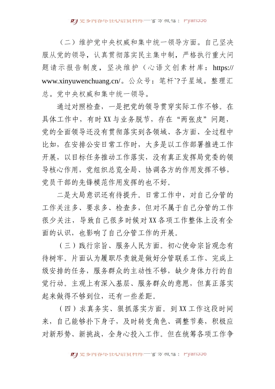 副县长、公安局长在县政府党组2023年度民主生活会上的发言提纲.docx_第2页