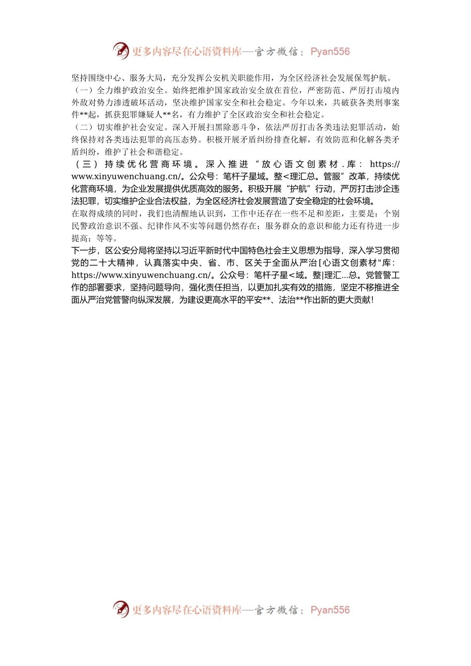 关于推进从严治党管警工作情况汇报.docx_第2页