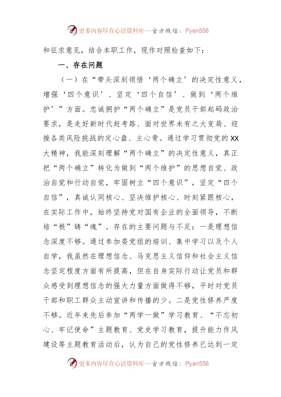 医院院长2022年度民主生活会发言材料.docx_第2页