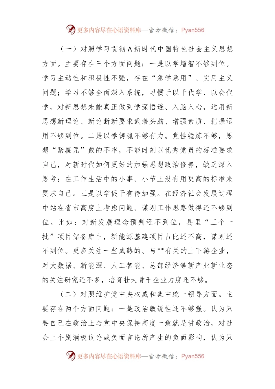 副县长2023年度主题教育专题民主生活会对照检查（最新6个方面“践行宗旨、服务人民”）.docx_第2页