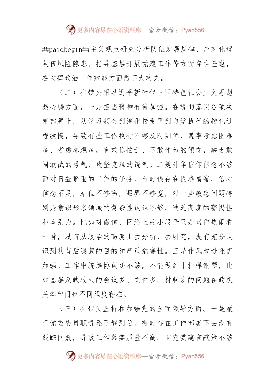 副局长2022年度民主生活会个人对照检查材料.docx_第2页