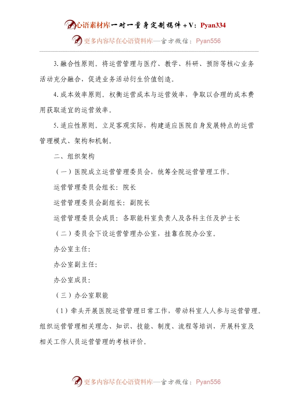 医院运营管理实施方案.docx_第2页