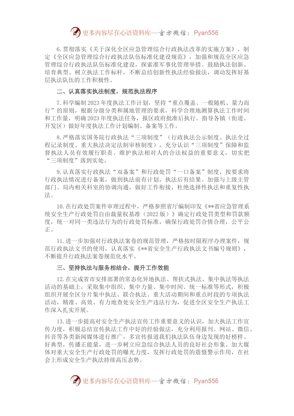 区应急管理综合行政执法大队2023年度工作要点.docx_第2页