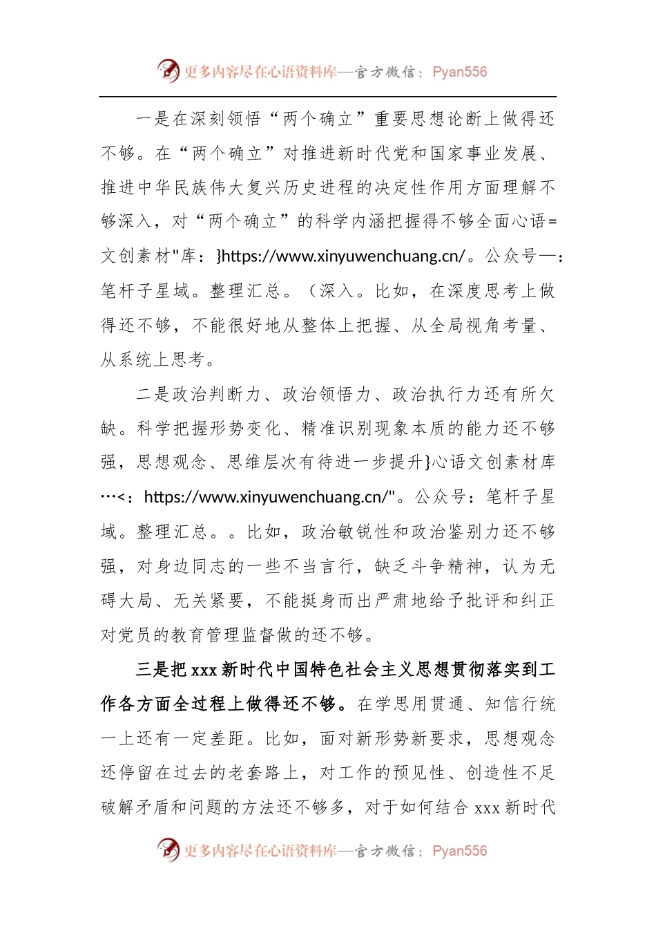 关于在2022年度组织生活会上的发言提纲.docx_第2页