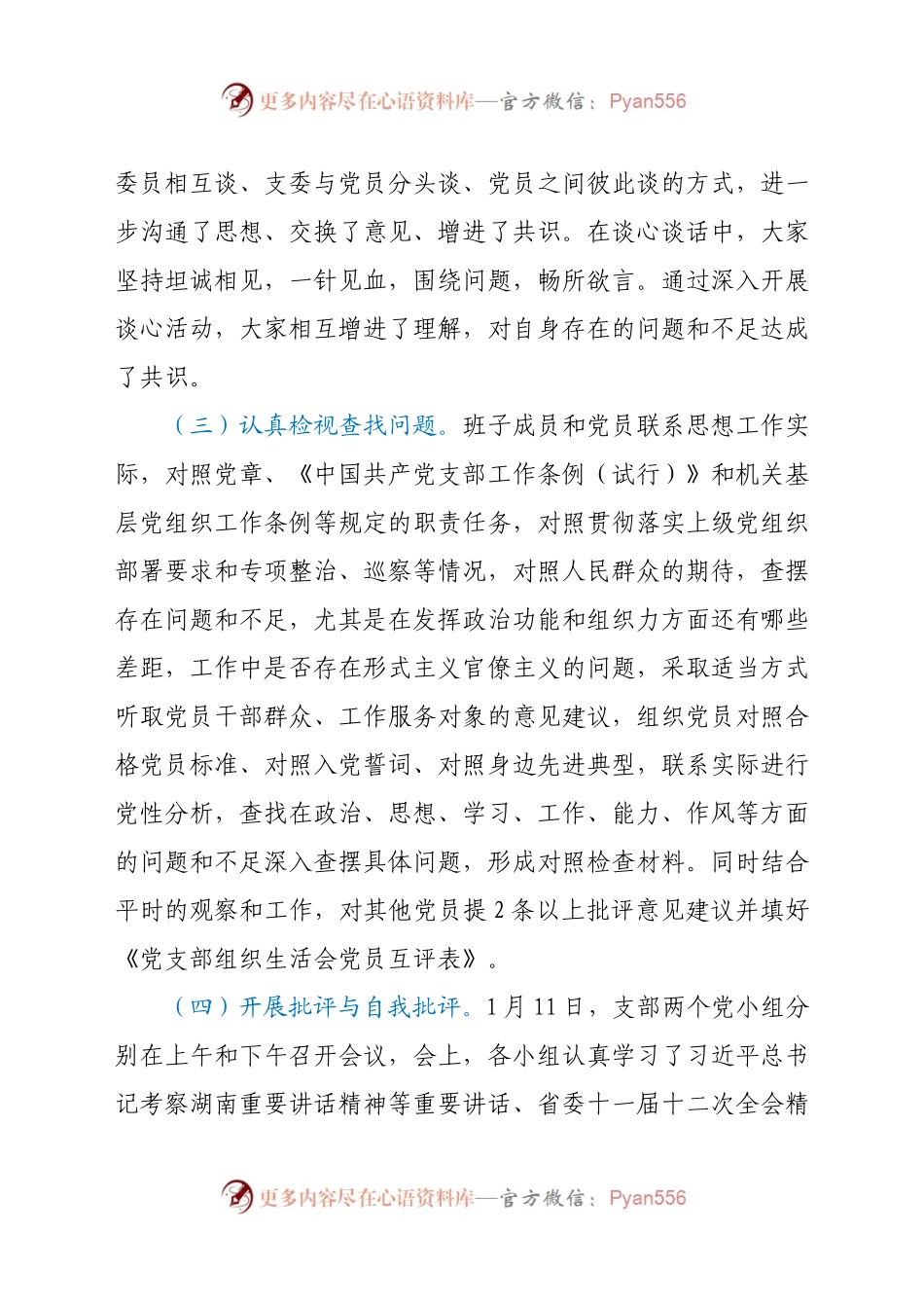 创计划】2020年度党支部组织生活会暨开展民主评议党员情况报告.docx_第2页