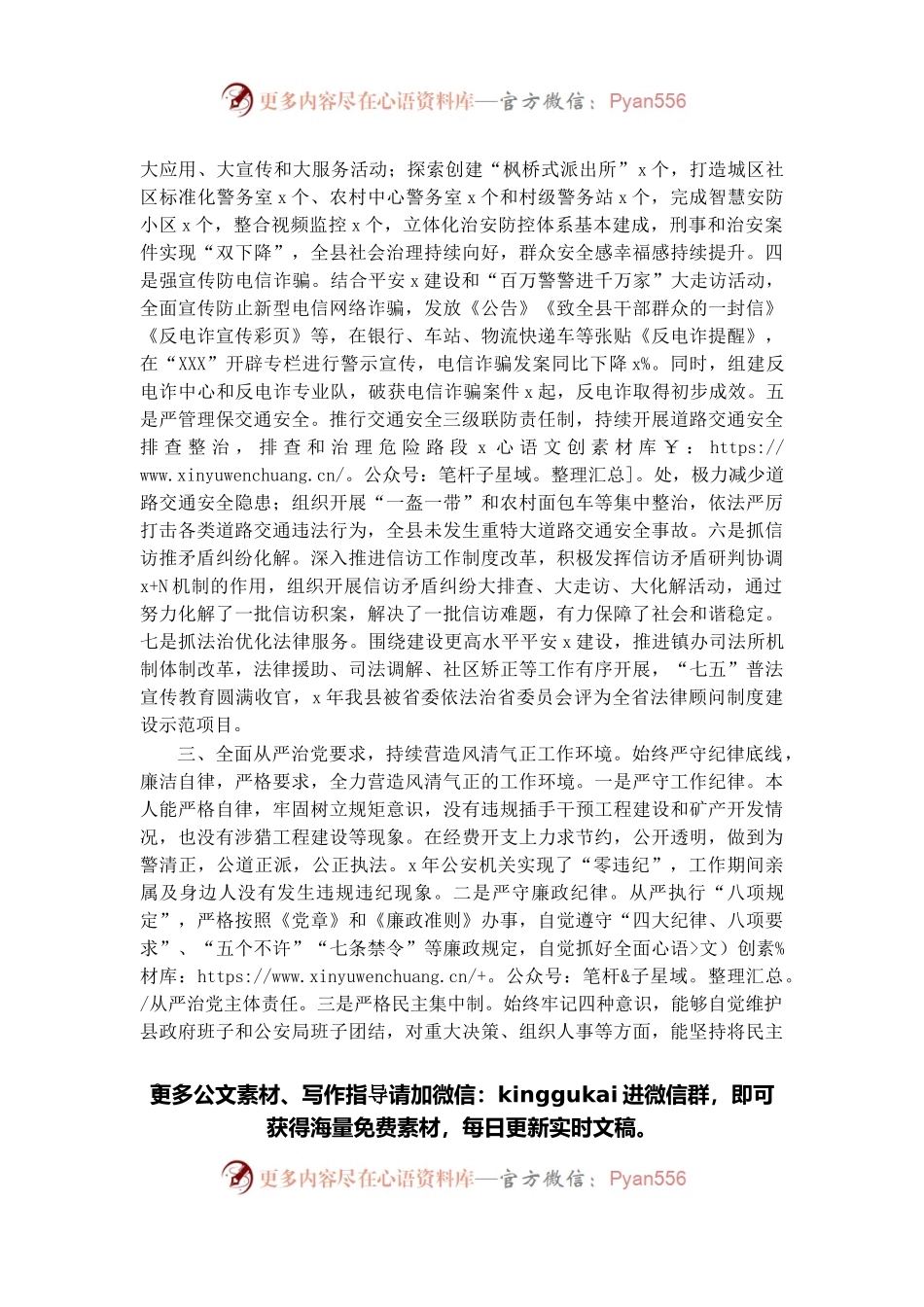 副县长、公安局长述职述廉述效报告（区县政府）.docx_第2页