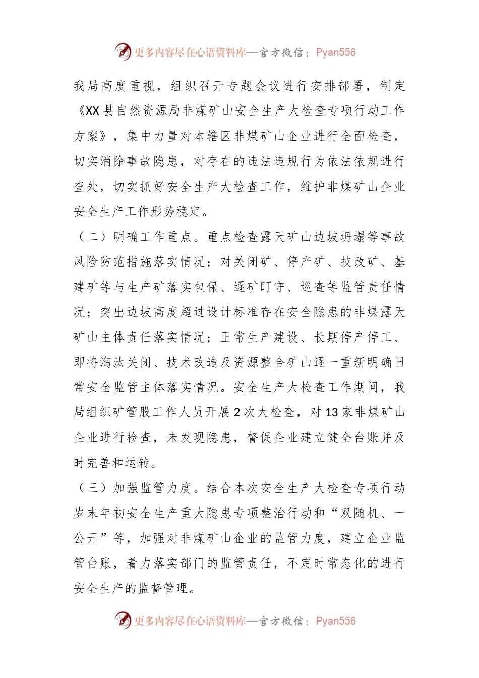 关于安全生产大检查专项行动工作总结的报告.docx_第2页
