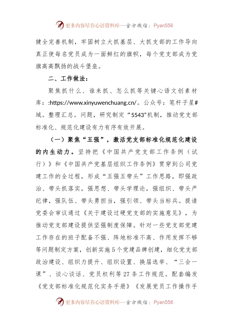 关于实施“5543”强基固本工程提升基层党支部标准化规范化建设水平.docx_第2页