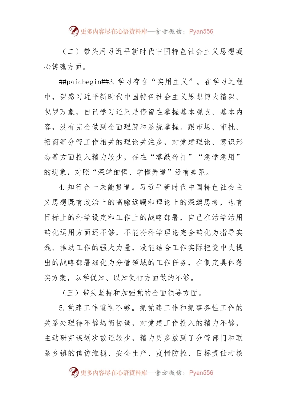 副县长2022年度民主生活会个人发言提纲.docx_第2页