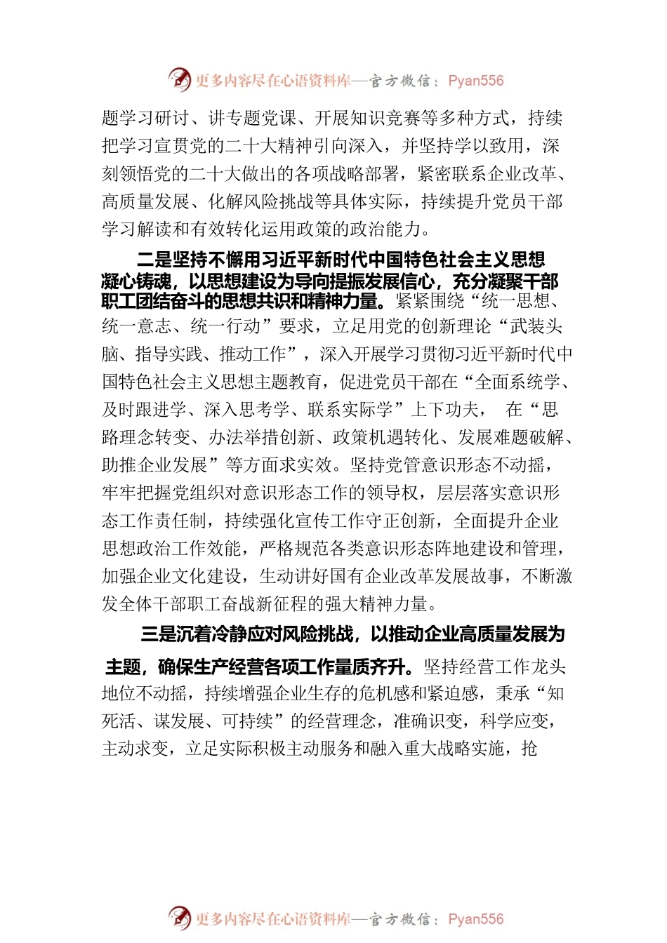 国企以高质量党建凝聚企业发展合力经验做法.docx_第2页