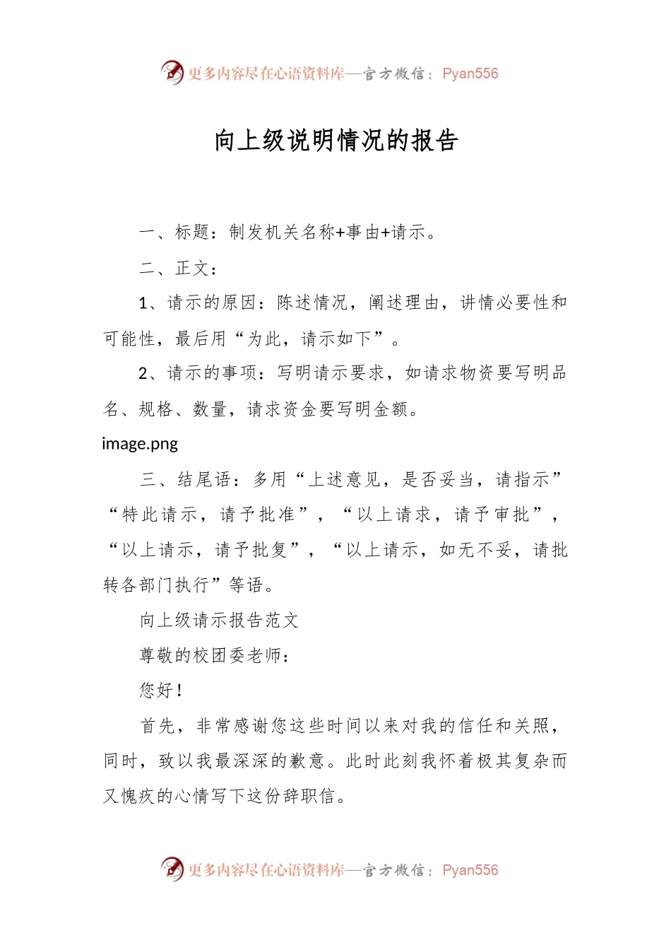 向上级说明情况的报告.docx_第1页