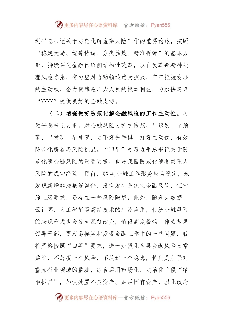 县长围绕防范化解金融风险研讨发言.docx_第2页