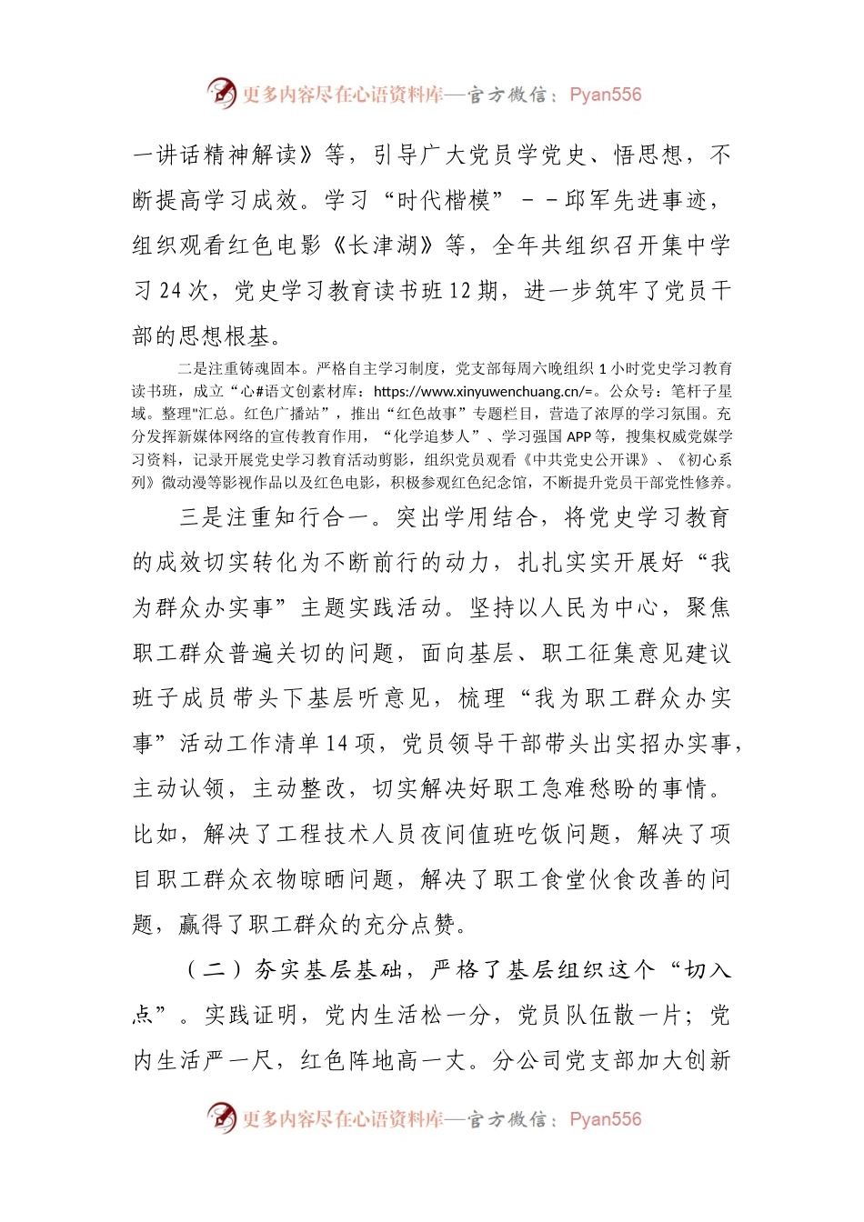 国企公司2021年党支部工作总结及2022年工作计划.docx_第2页