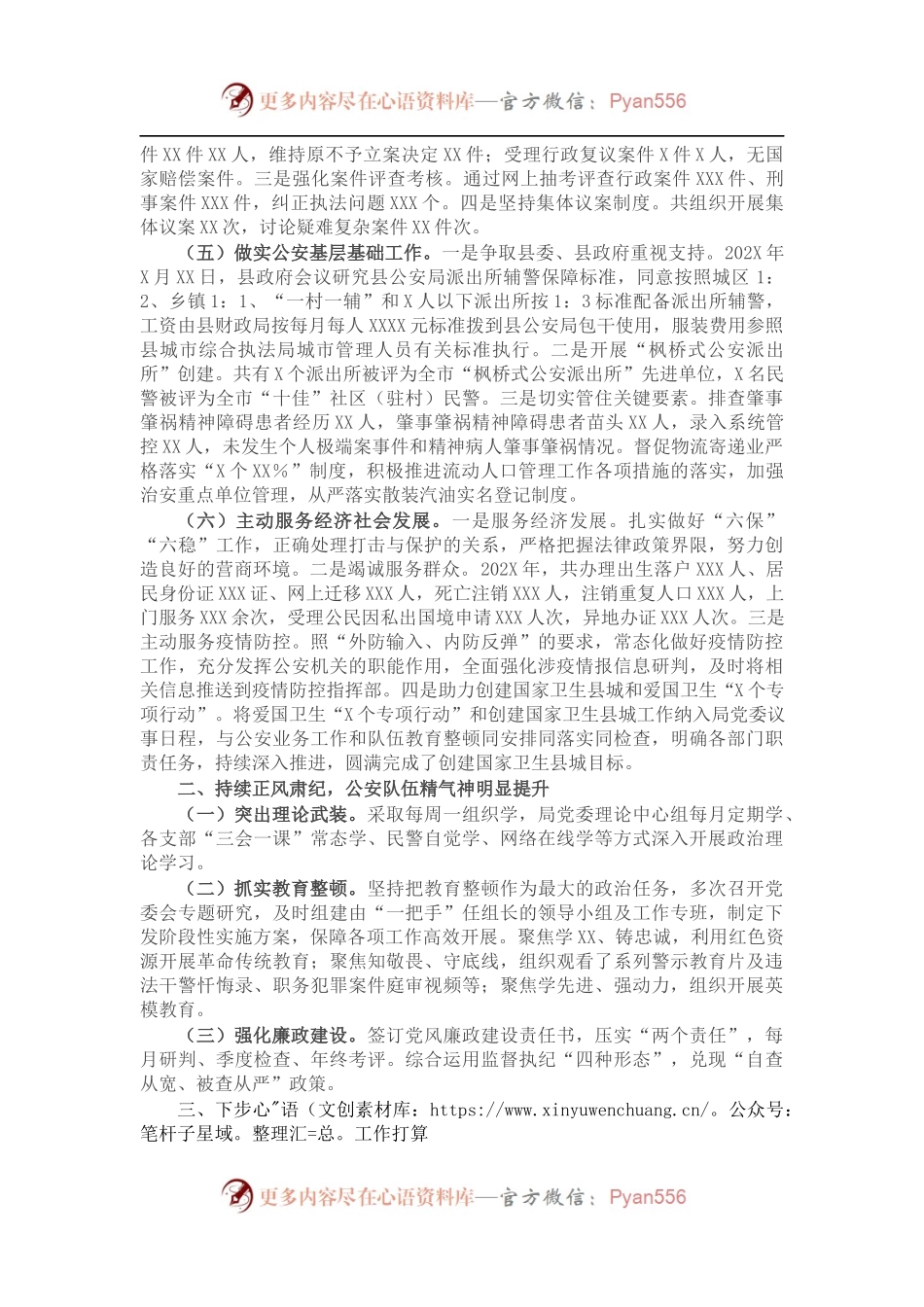 县公安局202X年度工作情况总结.docx_第2页