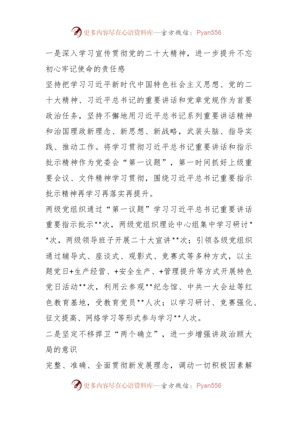 国有企业党委书记在党组织书记述职评议会上的讲话稿.docx_第2页