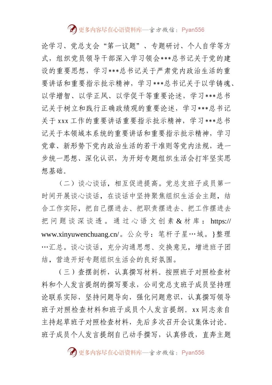 国企召开2023年XX教育专题组织生活会情况报告.docx_第2页