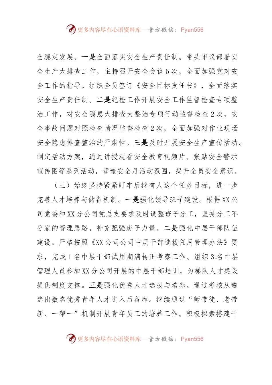 国企党支部2023年落实全面从严治党（党建）责任年中自查报告（一）.docx_第2页