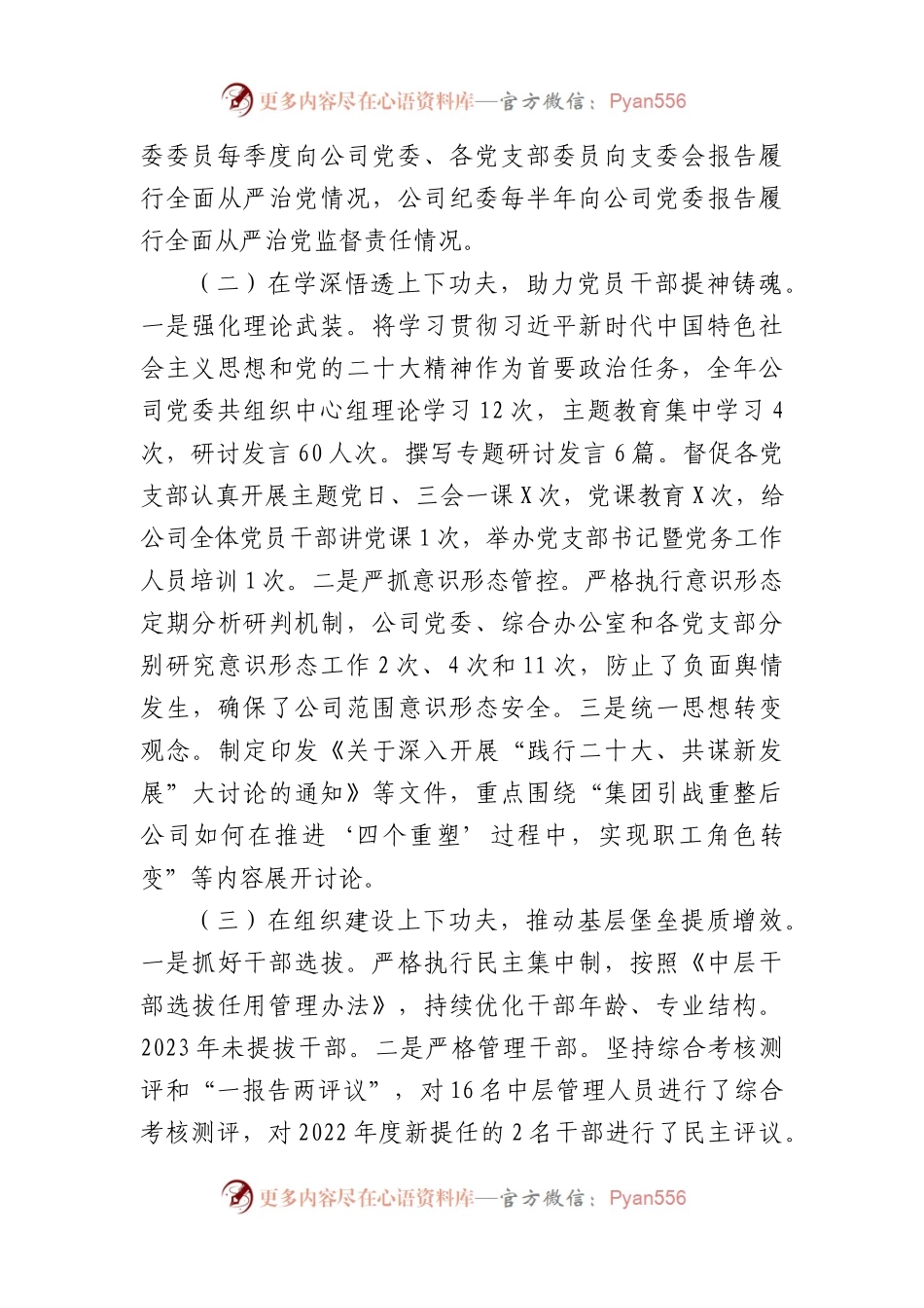 国企党委书记、董事长2024抓基层党建工作述职报告.docx_第2页