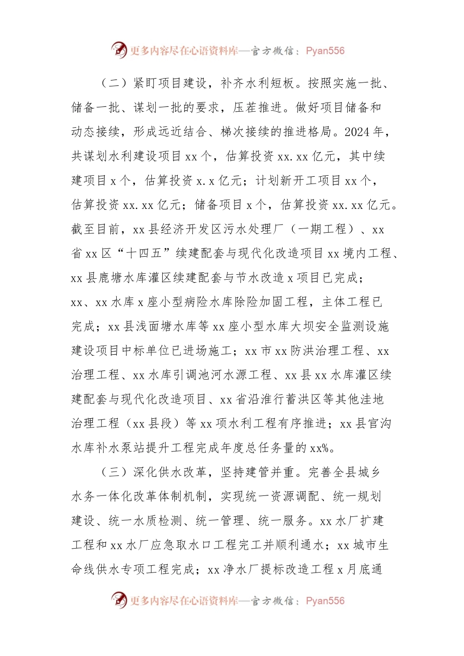 县水务局2024年上半年工作总结和下半年工作安排.docx_第2页