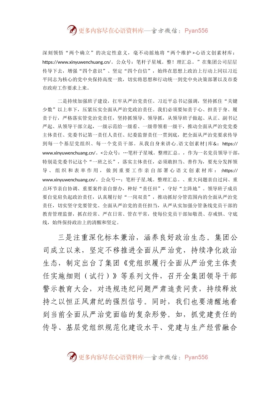 国企全面从严治党研讨交流发言.docx_第2页