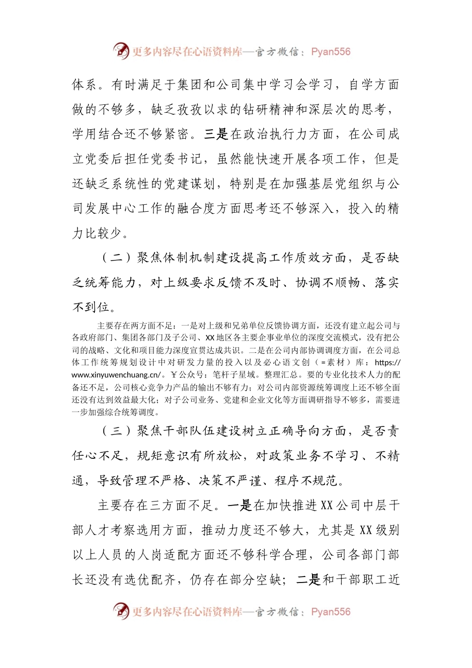 国企作风整顿专题民主生活会对照检查材料.docx_第2页