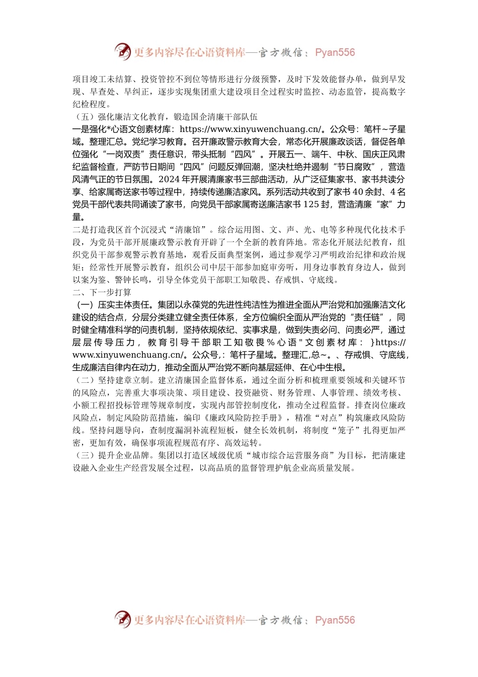 国企党风廉政建设工作总结.docx_第2页