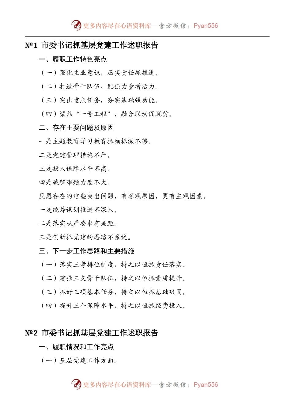 各级党委党组书记抓基层党建工作述职报告标题提纲汇编.docx_第2页