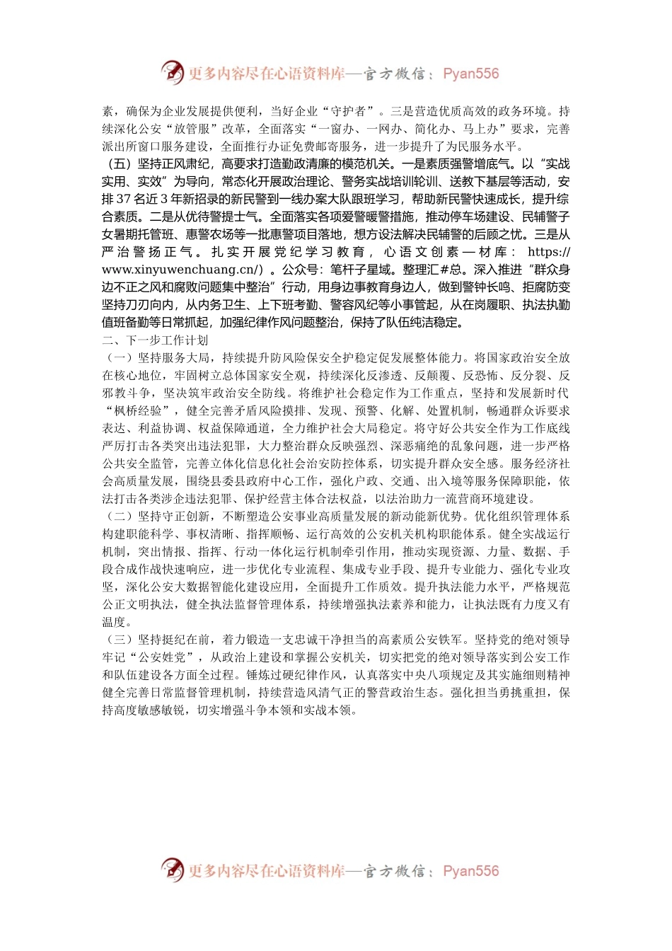 县公安局党委书记2024年述职述廉述党建工作报告.docx_第2页