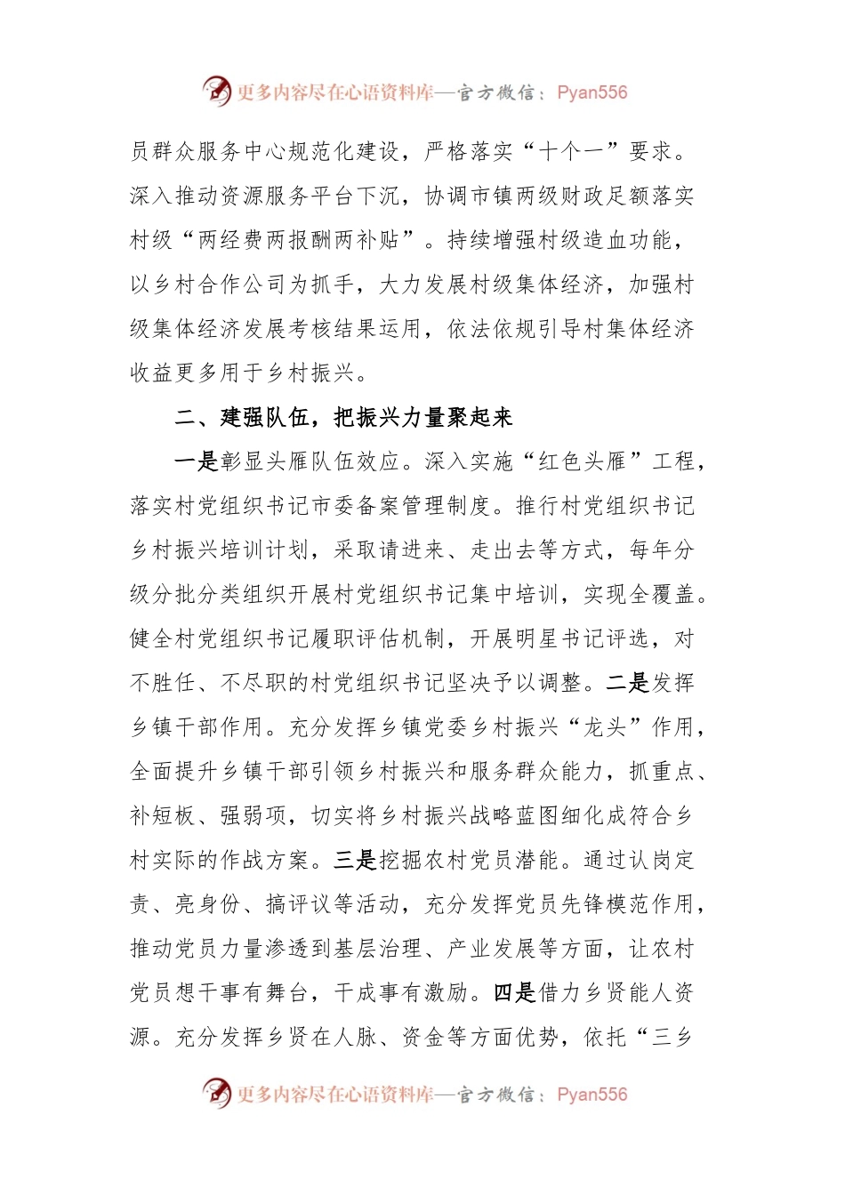 发言材料：筑牢农村党组织战斗堡垒夯实乡村振兴基础.docx_第2页