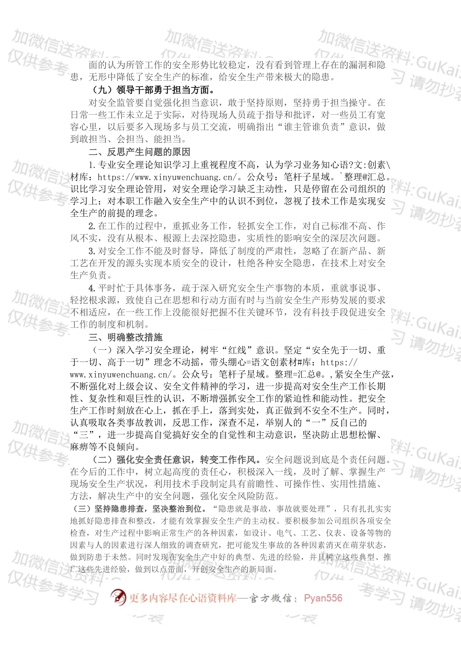国企技术总监安全生产以案促改专题民主生活会个人发言提纲.docx_第2页