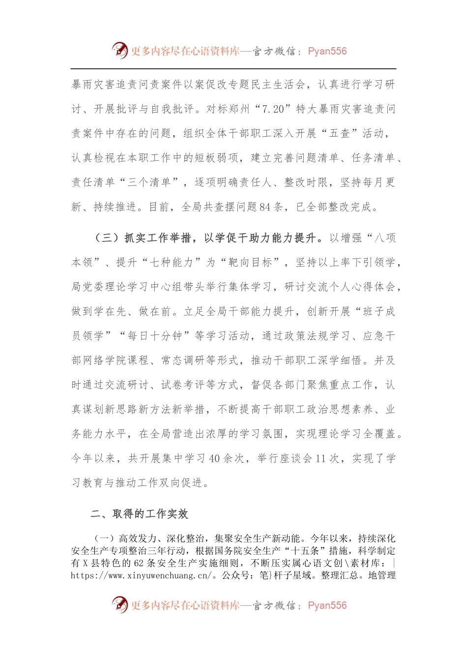 县应急管理局能力作风建设年活动总结.docx_第2页
