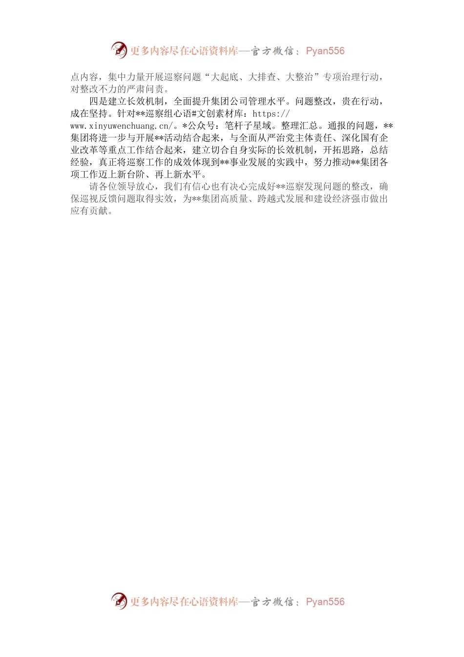 国企党委书记在巡察整改反馈会议上的表态发言.docx_第2页