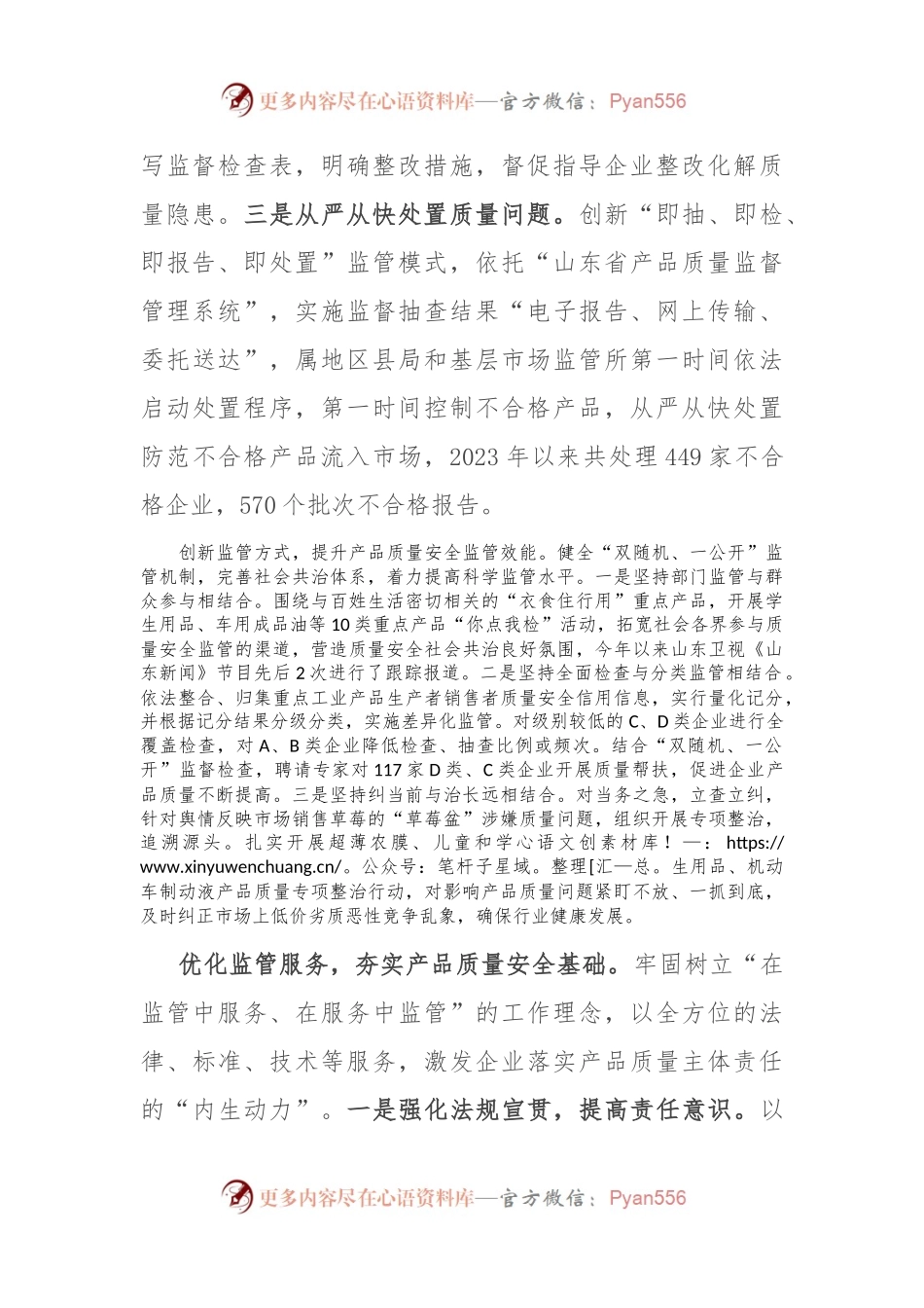 在2024年全市重点工业产品质量安全问题治理推进会上的汇报发言.docx_第2页