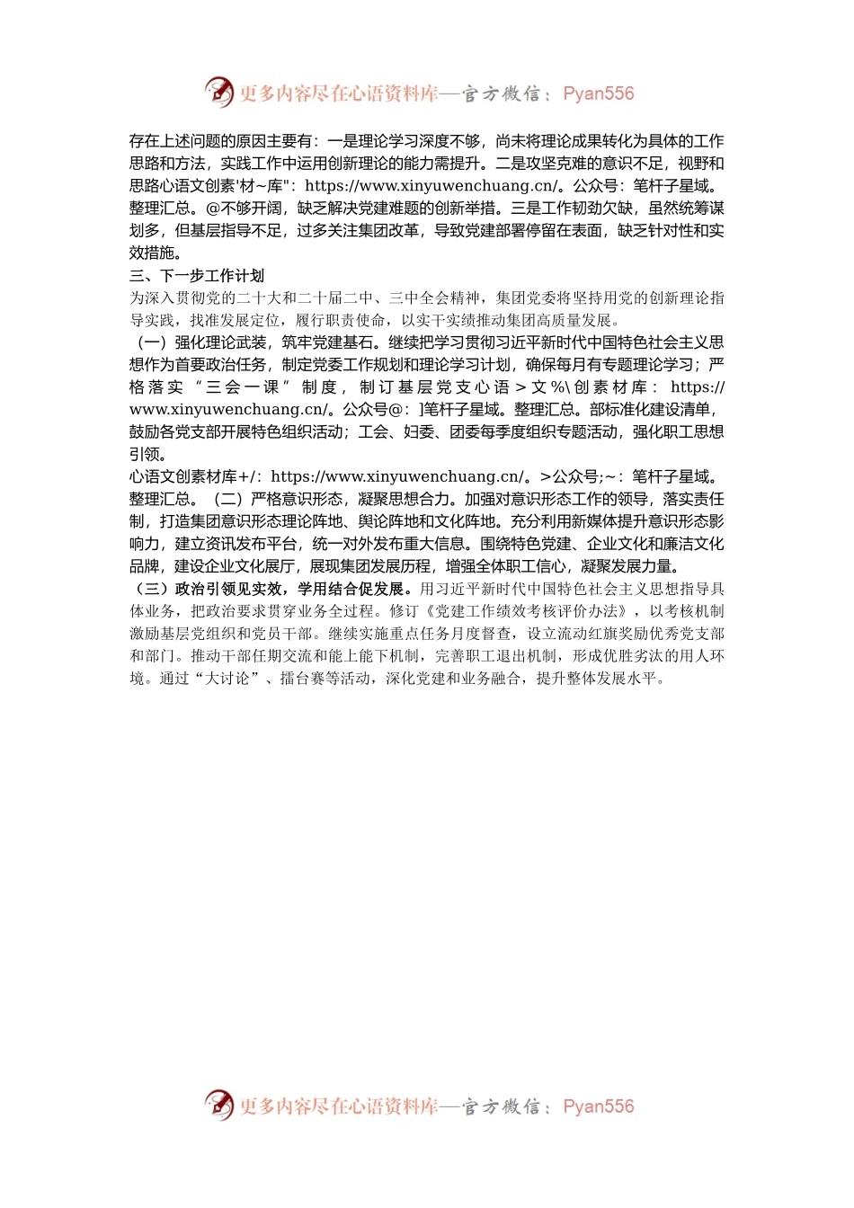 国有企业2024年抓党建工作述职报告.docx_第2页