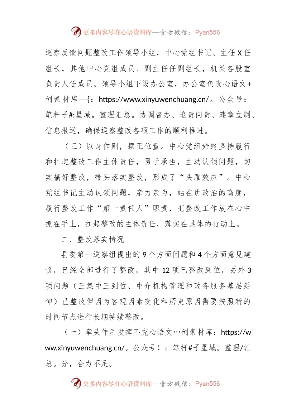 县行政审批服务中心党组关于营商环境巡察整改报告.docx_第2页