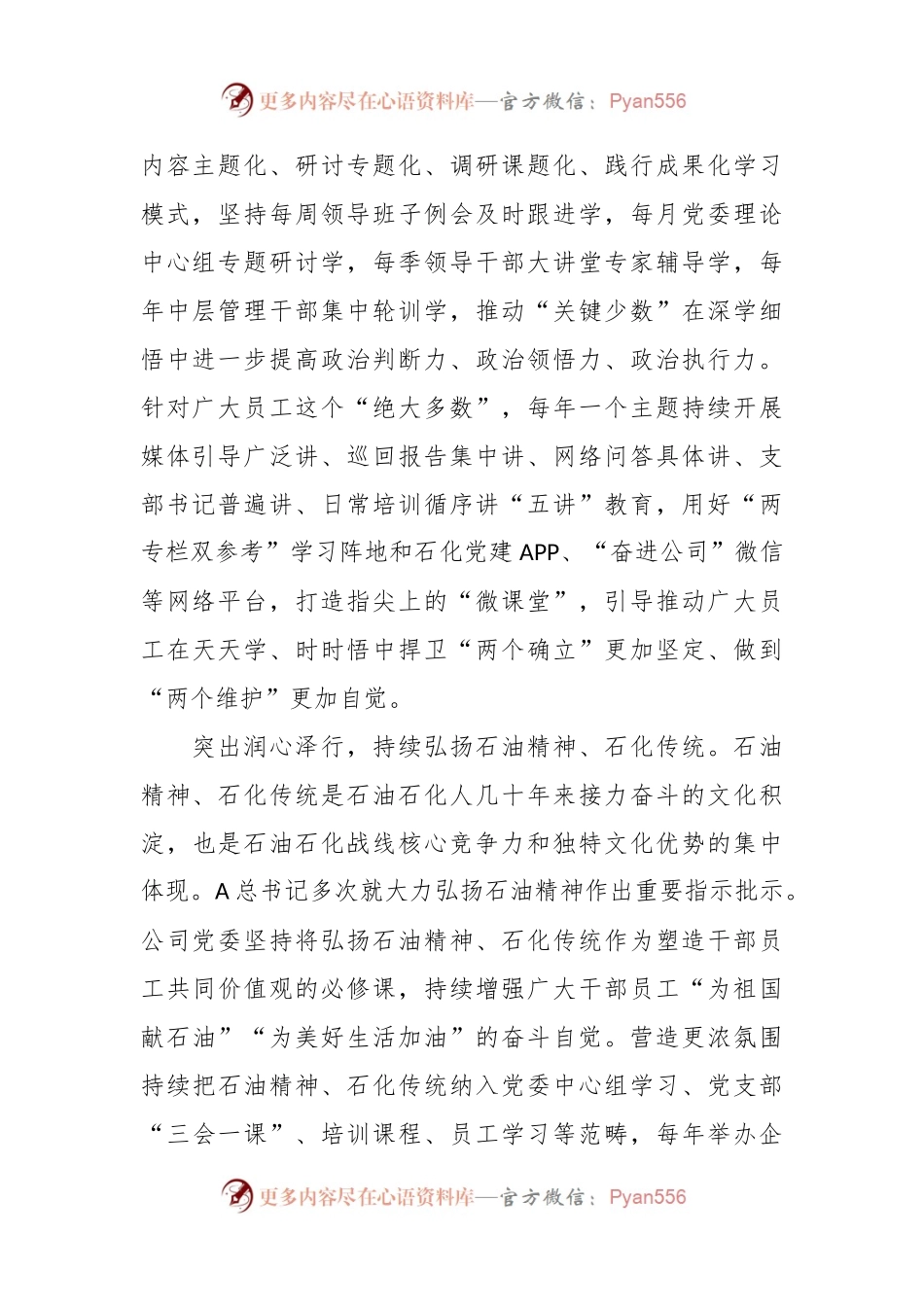 国企宣传思想文化工作会议上的汇报.docx_第2页