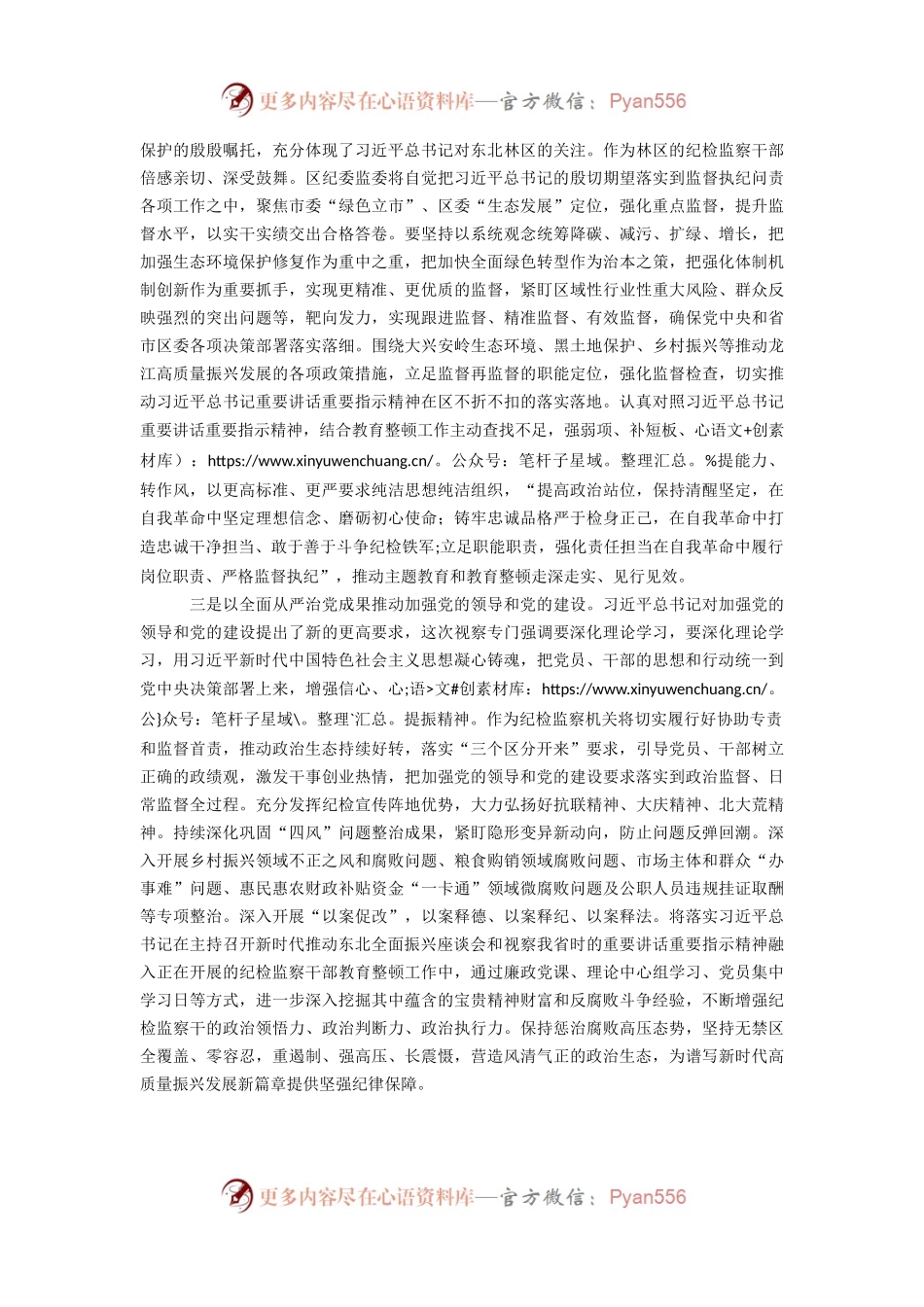 县纪委书记研讨发言材料——新时代推动东北全面振兴座谈会 黑龙江考察.docx_第2页