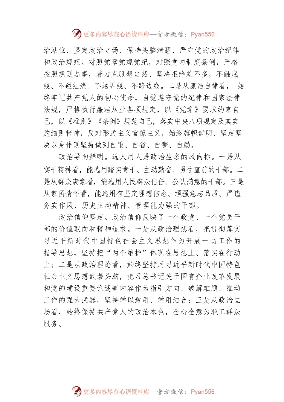 国企公司班子成员个人“画像”评价参考材料.docx_第2页