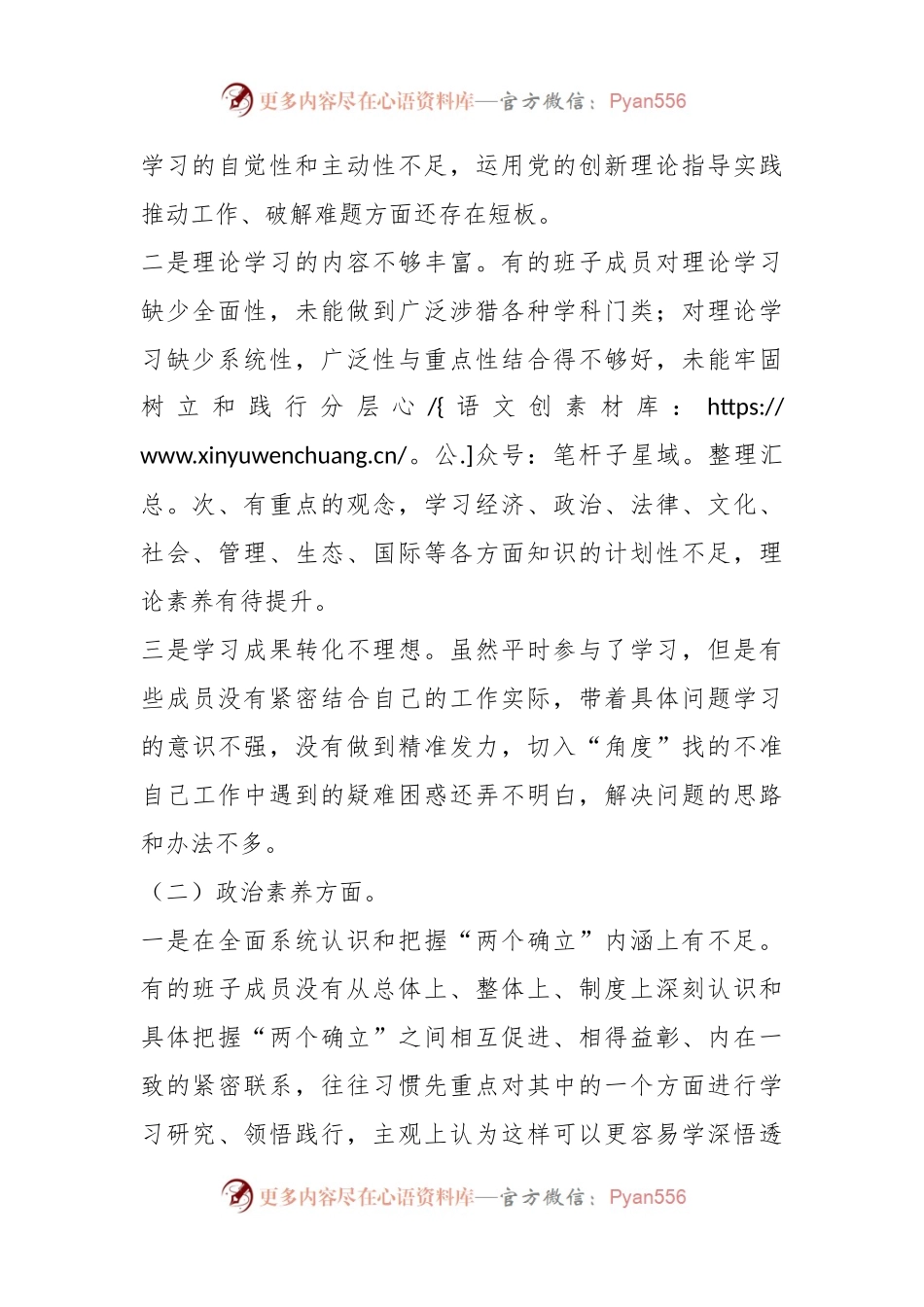 在2023年主题教育专题民主生活会领导班子的对照检查材料.docx_第2页