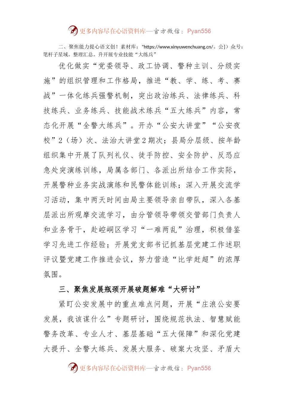 县公安局开展(“三抓三促”行动进行时)专题发言材料.docx_第2页
