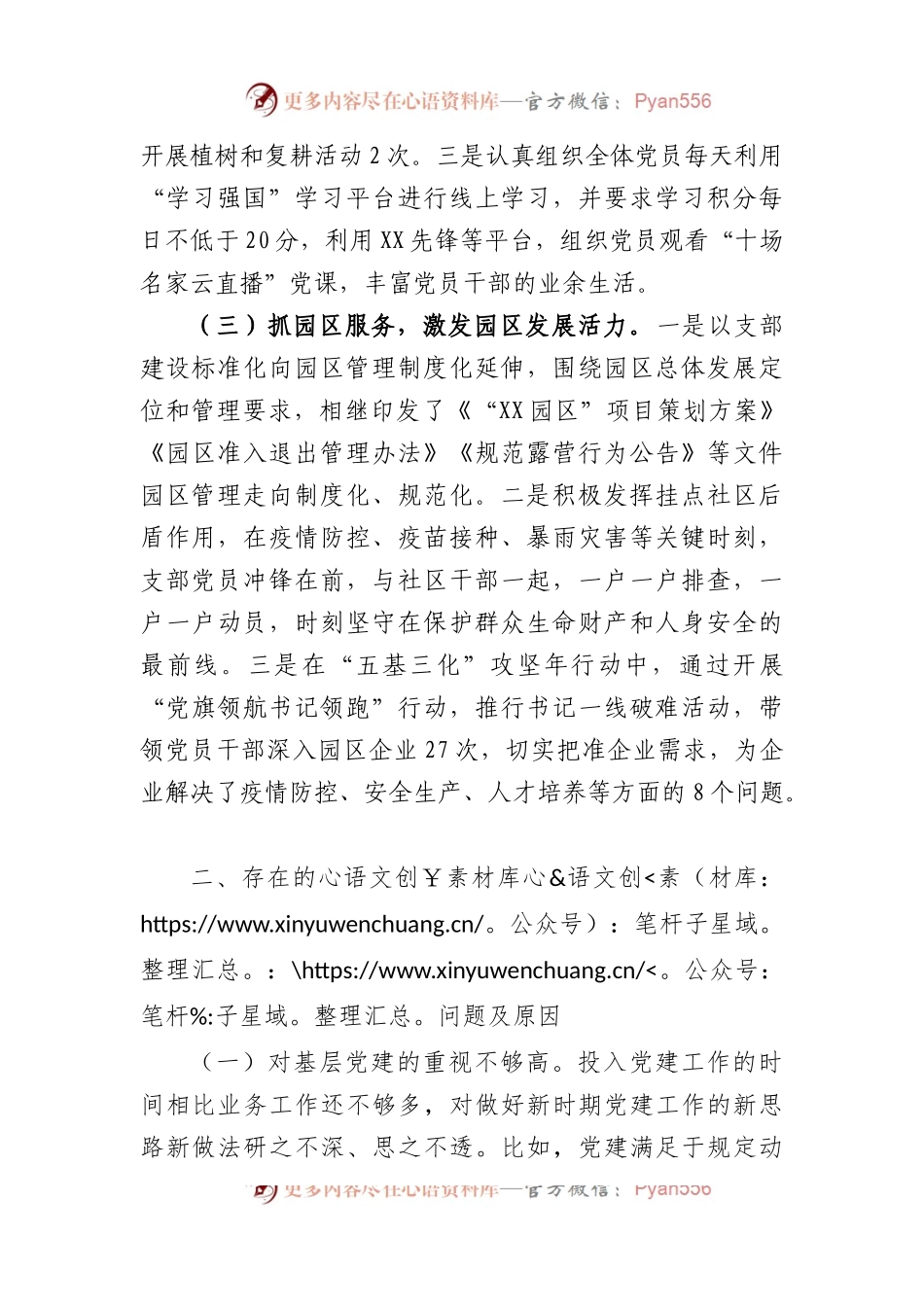 园区党支部在抓基层党建工作述职报告.docx_第2页
