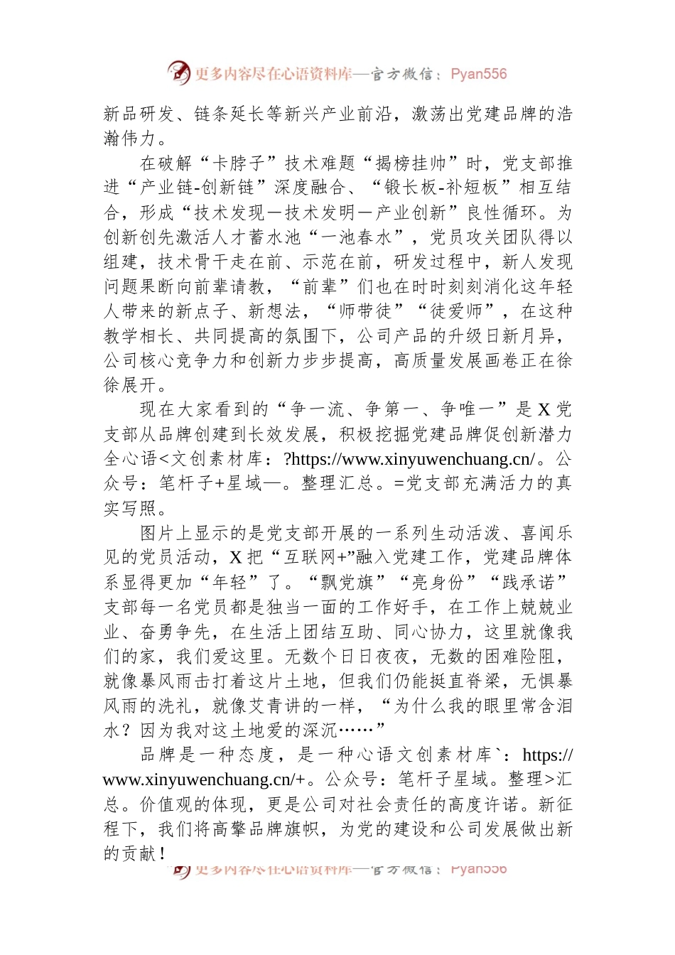 国有公司党建品牌创建演讲稿.docx_第2页