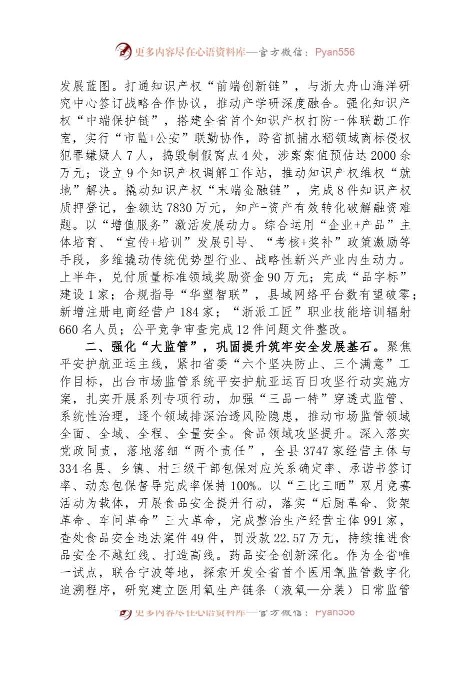 县市场监督管理局2023年上半年工作总结及下半年工作计划.docx_第2页