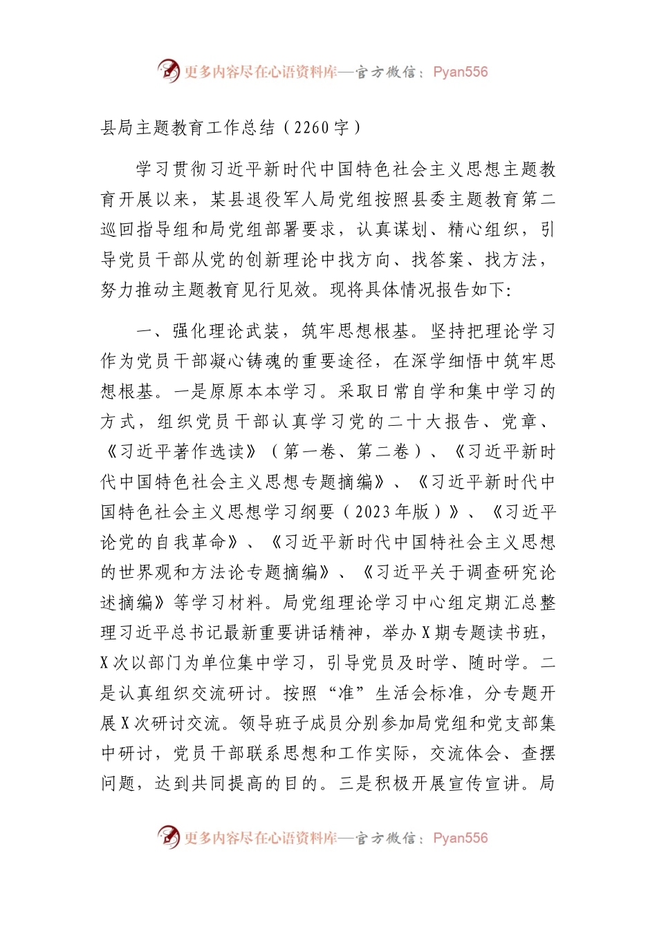 县局主题教育工作总结.docx_第1页