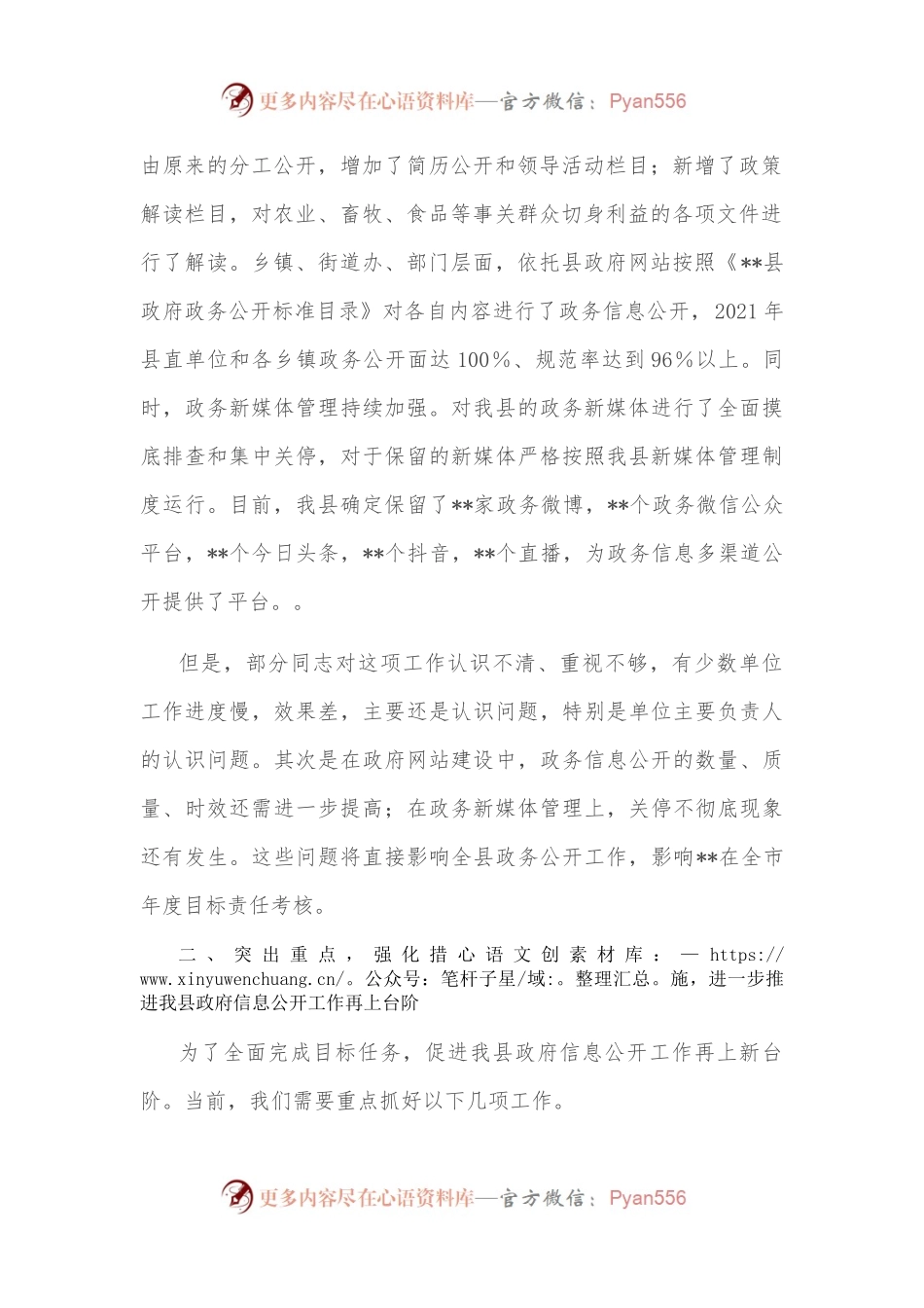在2022年政府信息公开工作会议上的讲话.docx_第2页