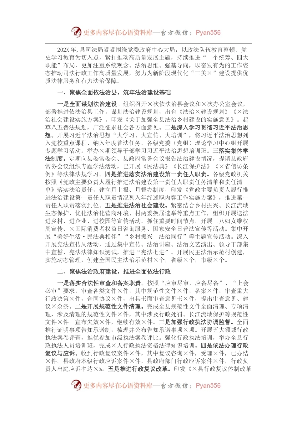 县司法局202X年度工作总结.docx_第1页