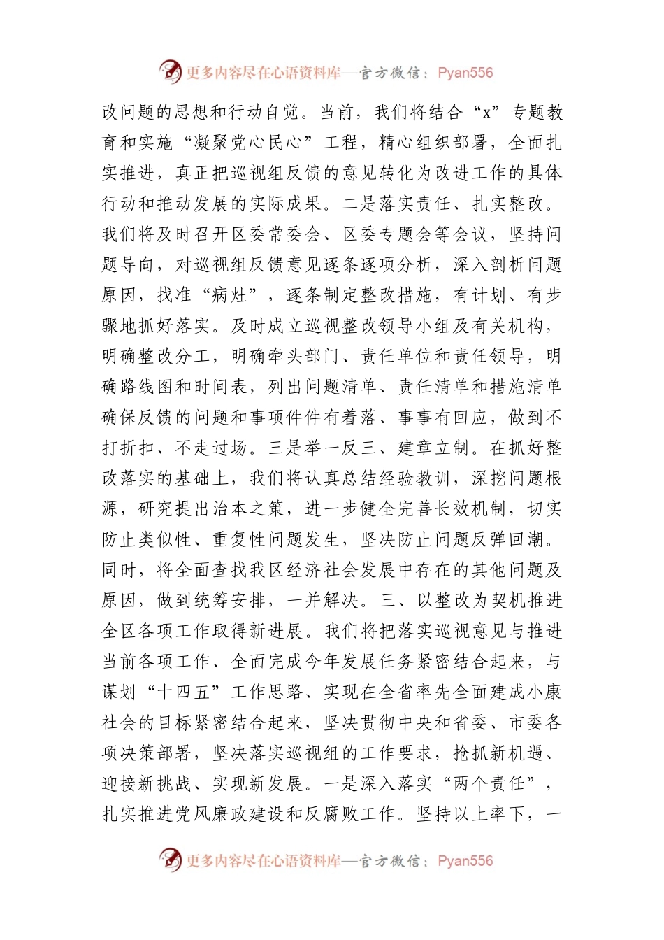 在2024年巡视巡察情况反馈会议上的表态发言.docx_第2页